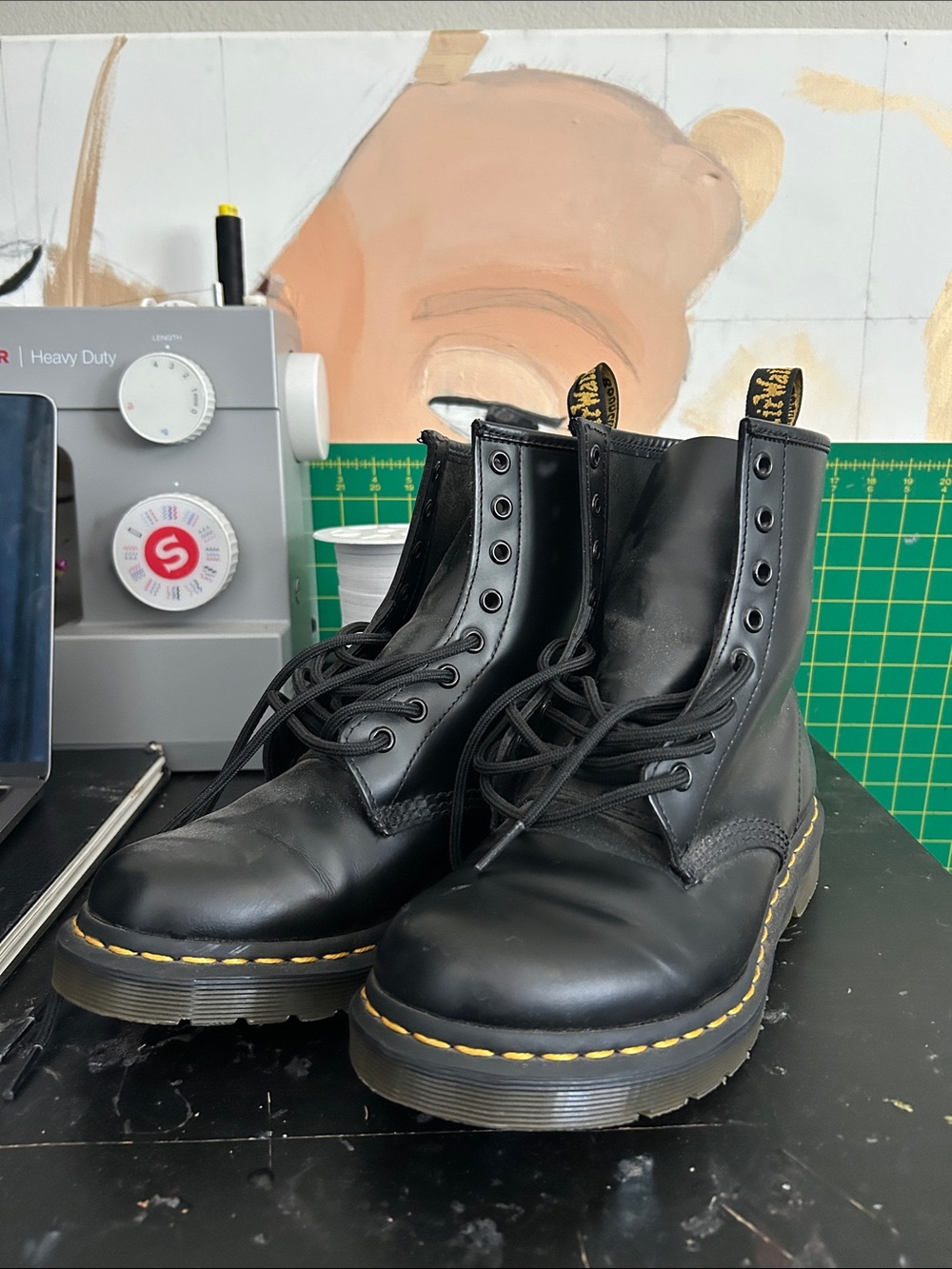 Dr. Martens Black Leather Boots 1460 Women’s 9 Men’s 8